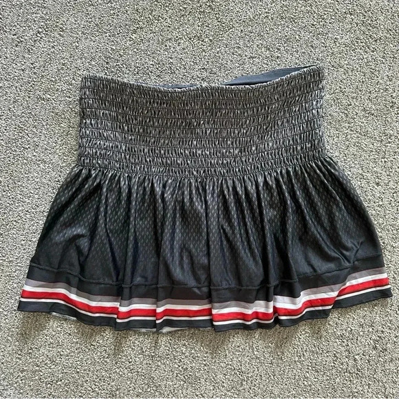 Lucky in Love Pants - LUCKY IN LOVE- Tech It Out Long High Tech Smocked Skirt Tennis Pickeball Small